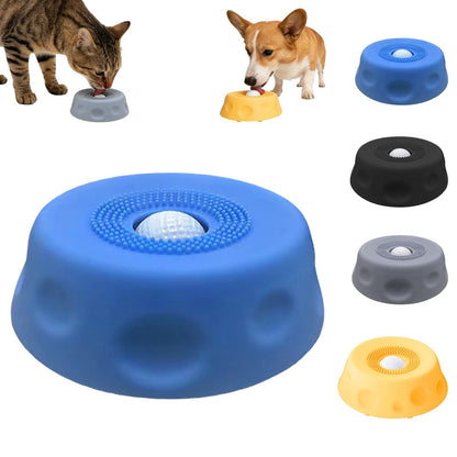 Dog Lick Bowl With Rolling Ball Slow Feeder
