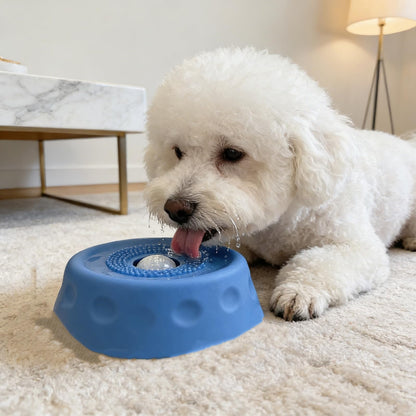 Dog Lick Bowl With Rolling Ball Slow Feeder